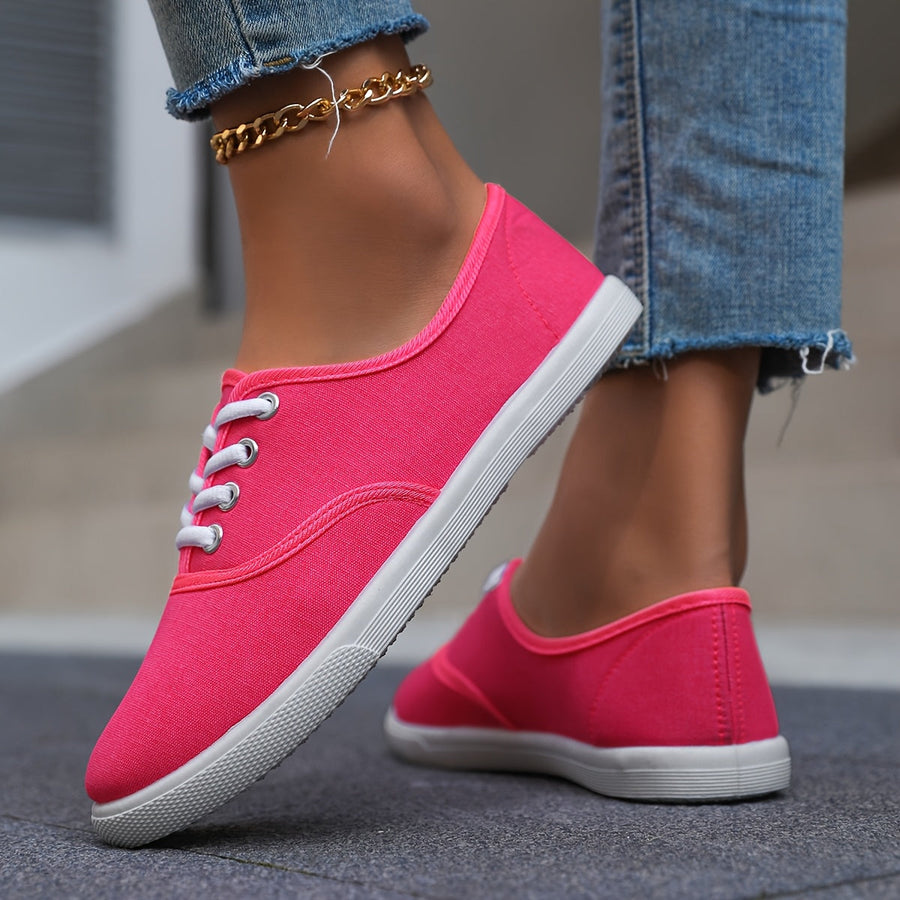 Dam Sneakers Låg Modell Vardag Komfort Urban Stil