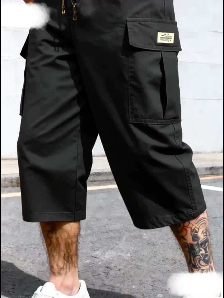 Herr Bermudashorts i cargo-stil för vardagsbruk och streetwear