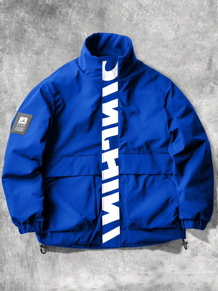 Unisex puffjacka med ståkrage och reflekterande detalj, flera färger