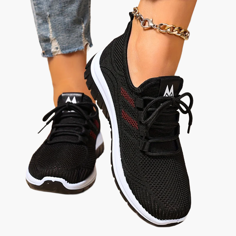 Dam Sneakers Sportiga Låga Löparskor Vardagsstil