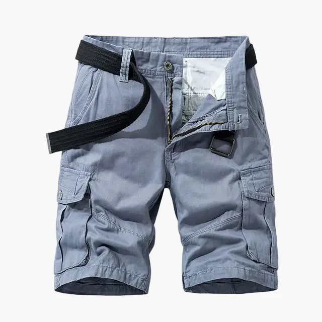 Herr Cargoshorts med Flera Fickor – Funktionella och Avslappnade Shorts för Vardag och Äventyr
