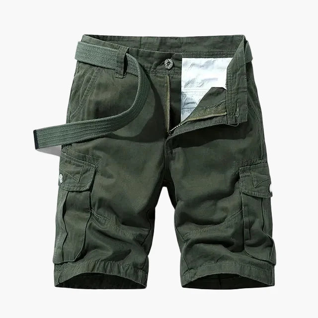 Herr Cargoshorts med Flera Fickor – Funktionella och Avslappnade Shorts för Vardag och Äventyr