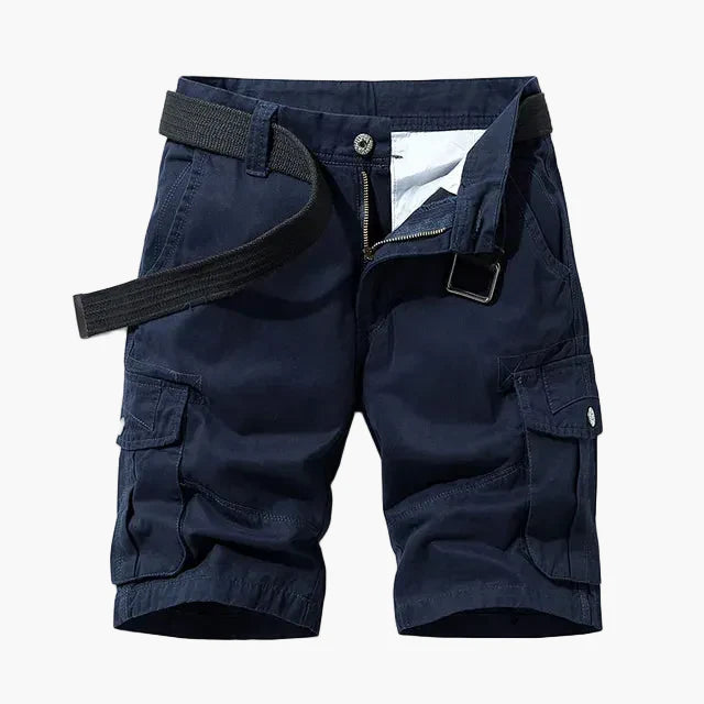 Herr Cargoshorts med Flera Fickor – Funktionella och Avslappnade Shorts för Vardag och Äventyr