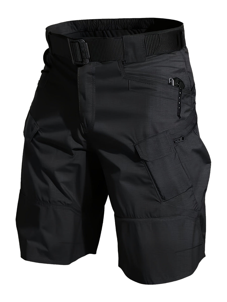 Herrar Taktiska Shorts med Flera Fickor och Bälte – Perfekta för Vandring & Utomhusaktiviteter