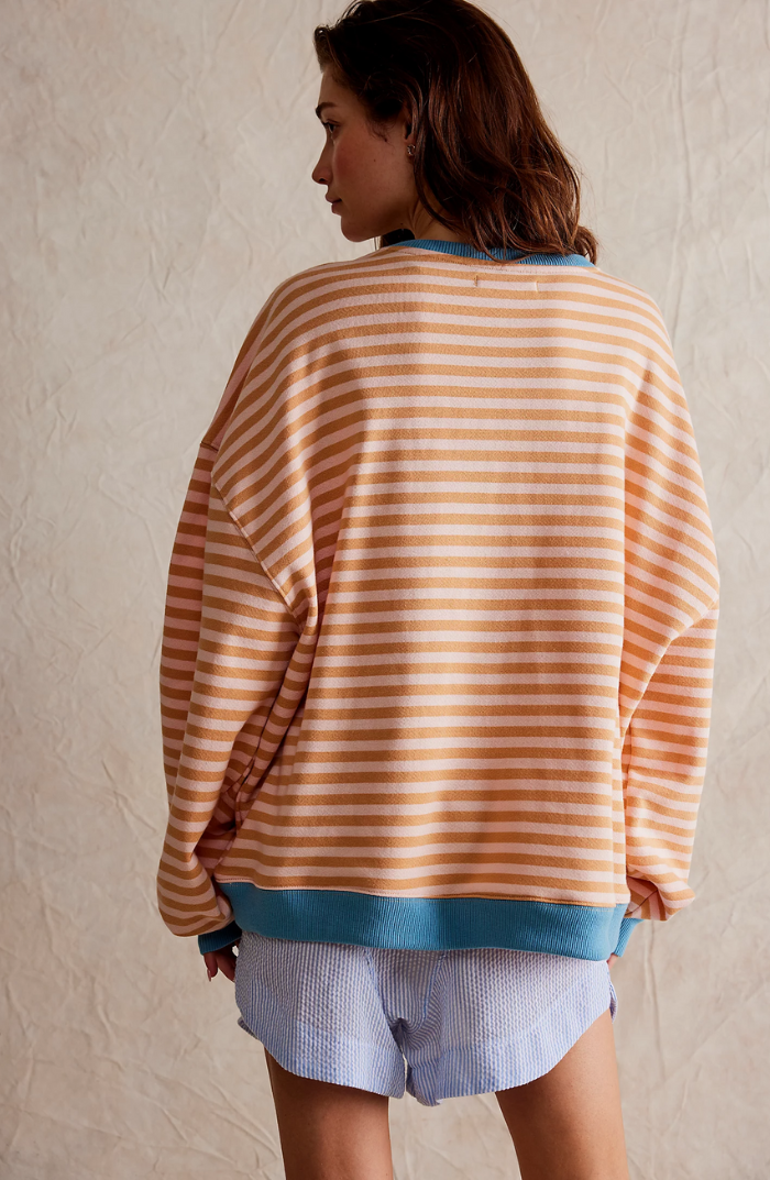 Damtröja Oversized Randig Relaxed Fit – Trendig Vardagsstil