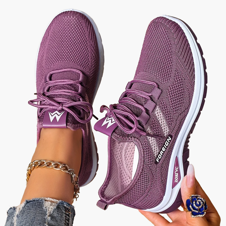 Dam Sneakers Sportiga Låga Löparskor Vardagsstil