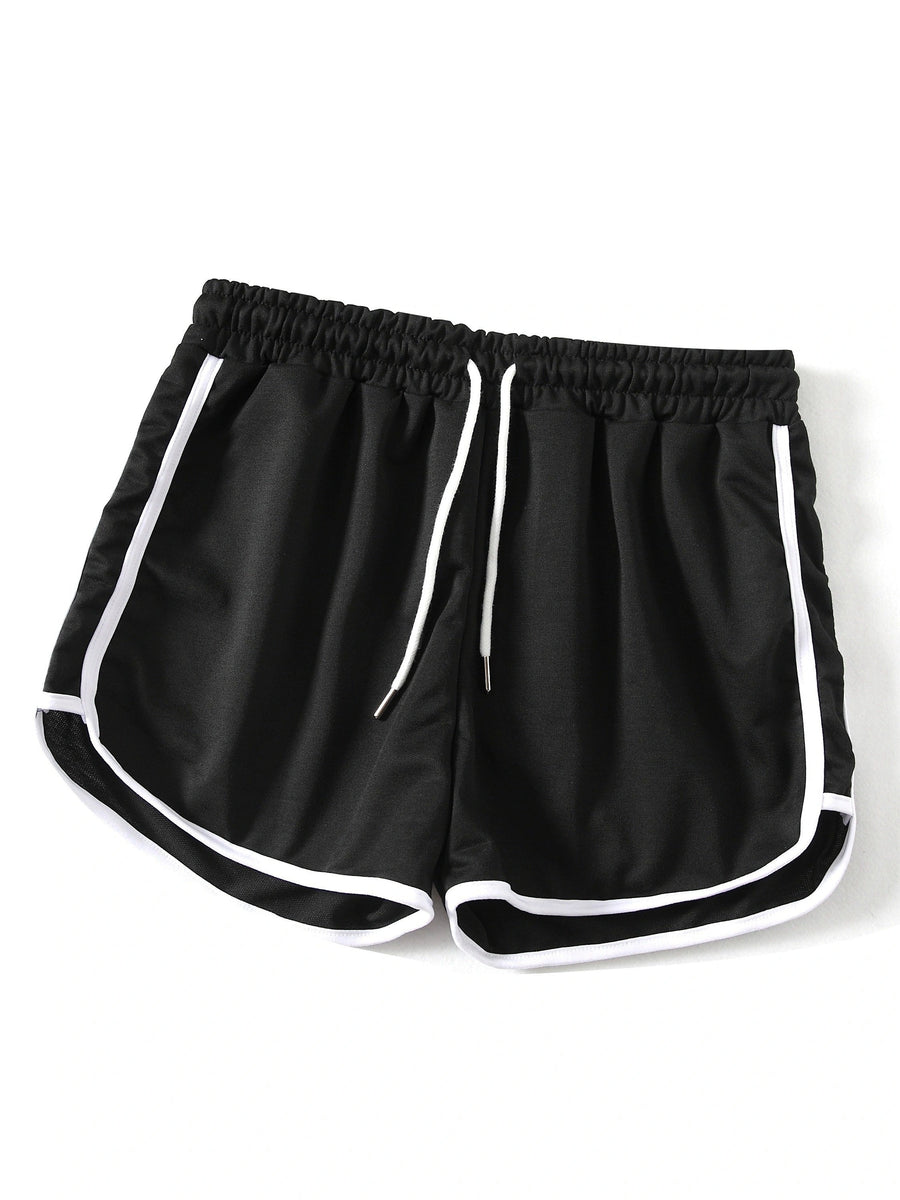 Damers sportiga träningsshorts med dragsko – perfekt för träning och fritid