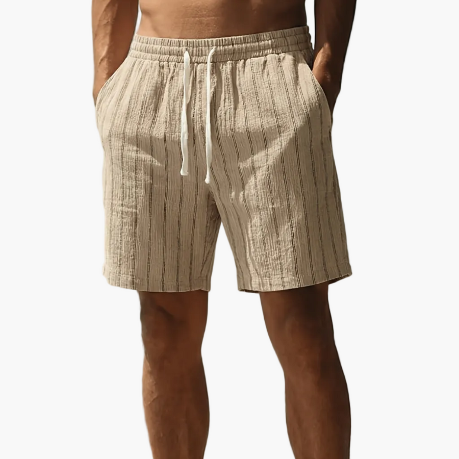Herr Shorts med Smala Ränder – Avslappnad och Trendig Stil för Fritid eller Sport