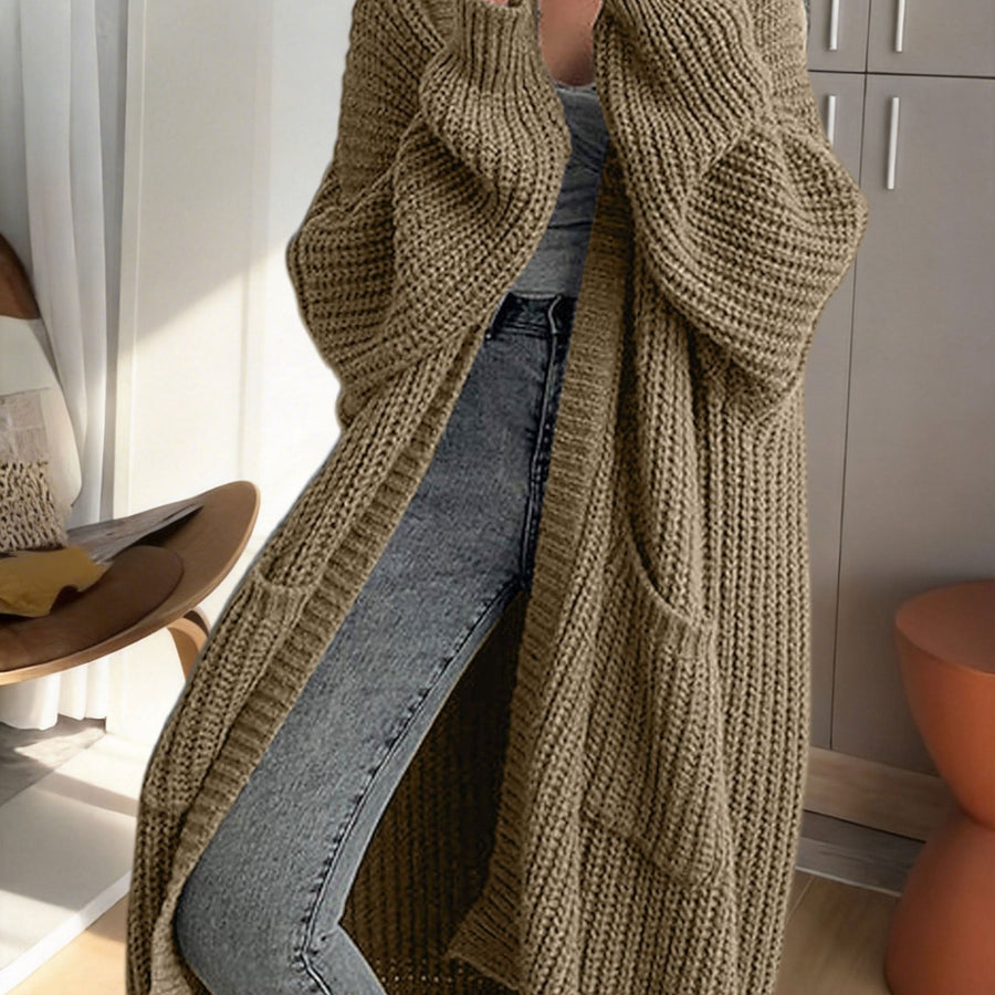Women's Oversized Longline Knit Cardigan