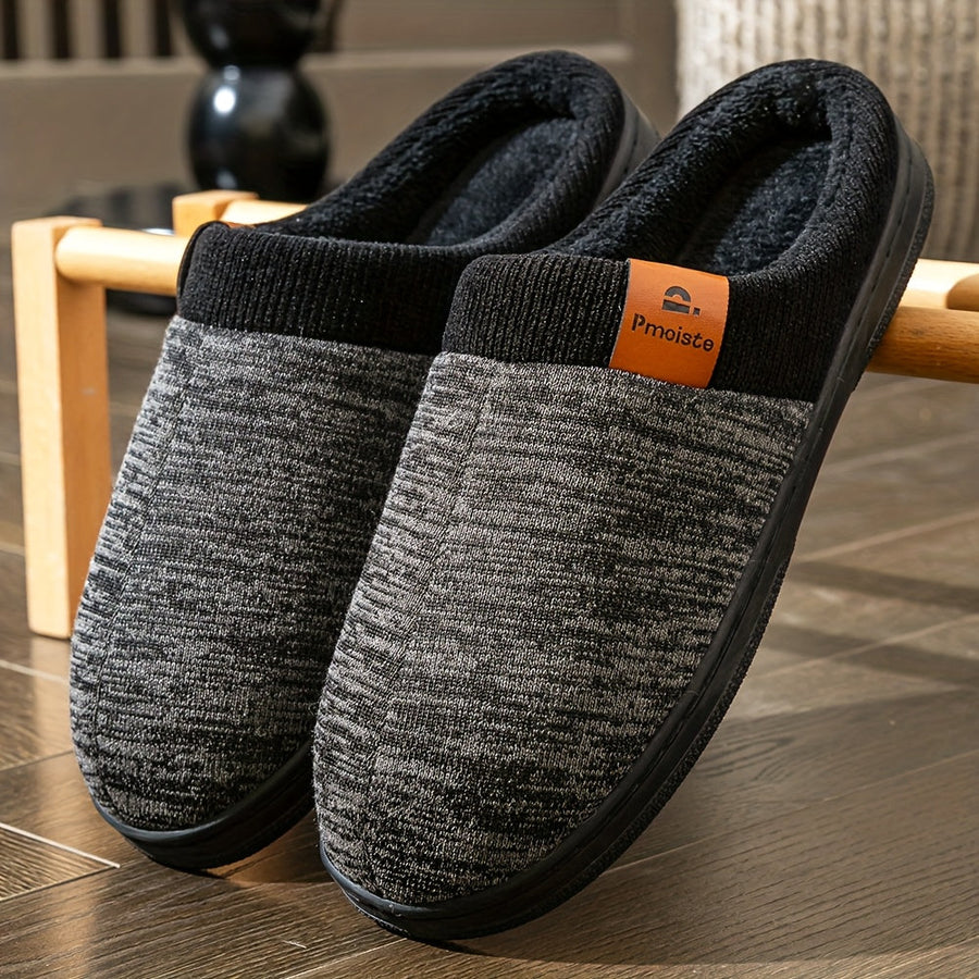 Unisex tofflor med mjukt foder och stickad ovandel, flera färger
