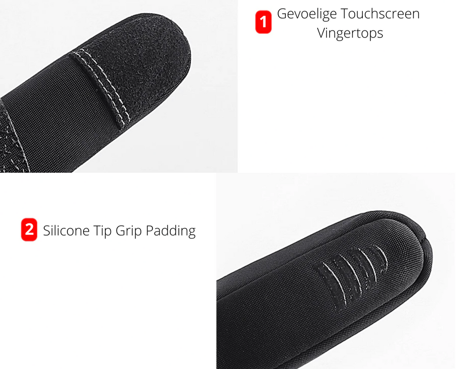 Vinterhandskar med Touchskärmsfunktion och Halkskydd, Svart
