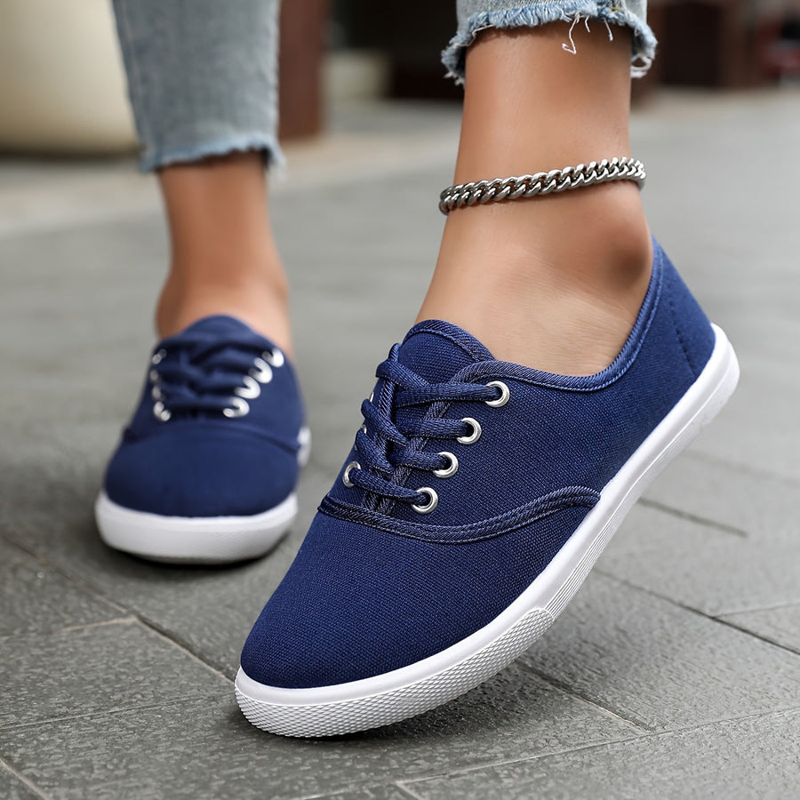 Dam Sneakers Låg Modell Vardag Komfort Urban Stil