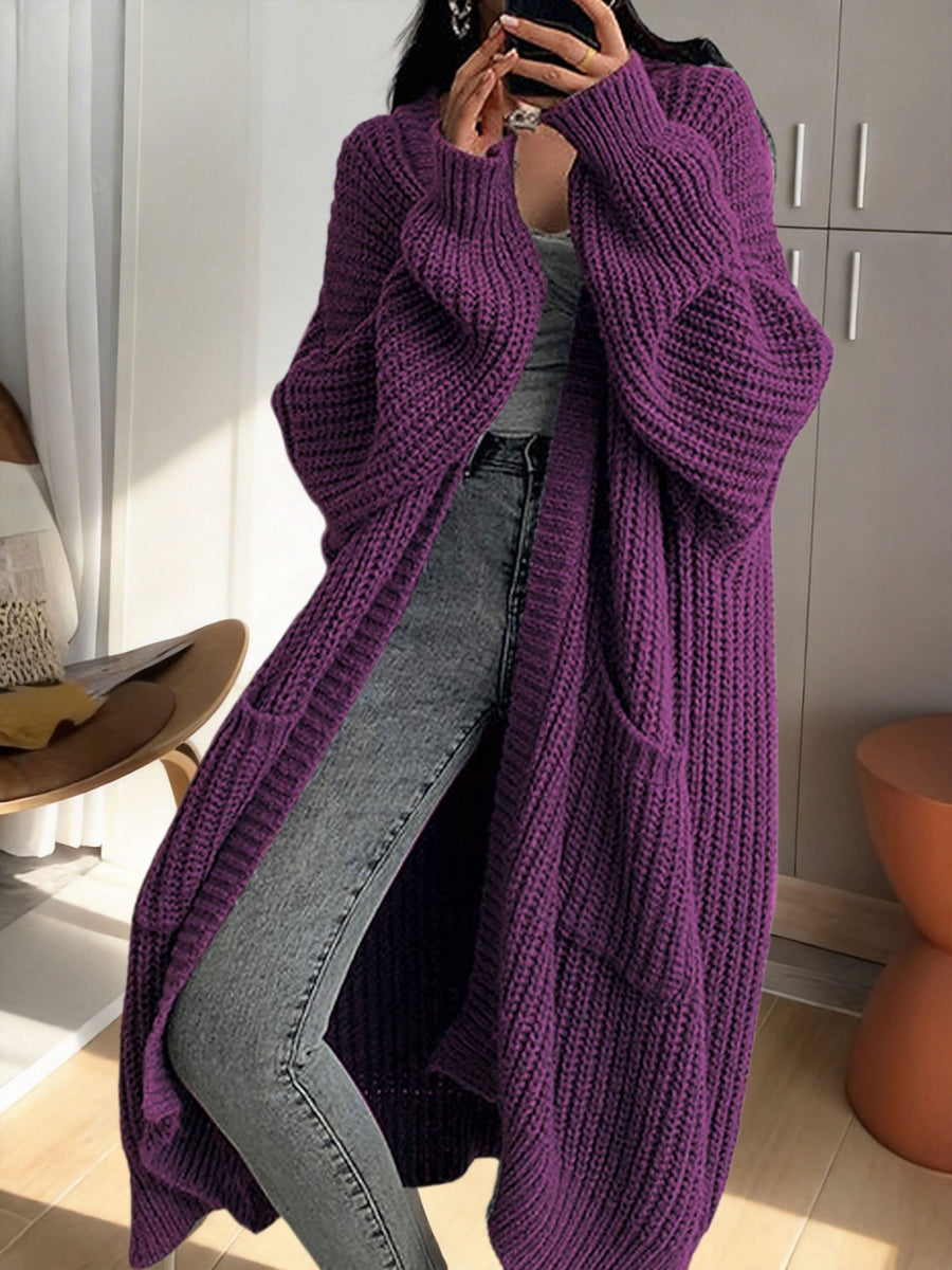 Women's Oversized Longline Knit Cardigan