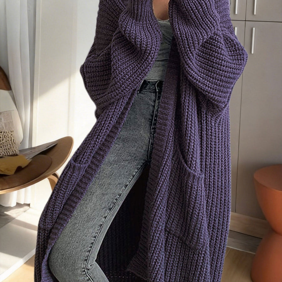 Women's Oversized Longline Knit Cardigan
