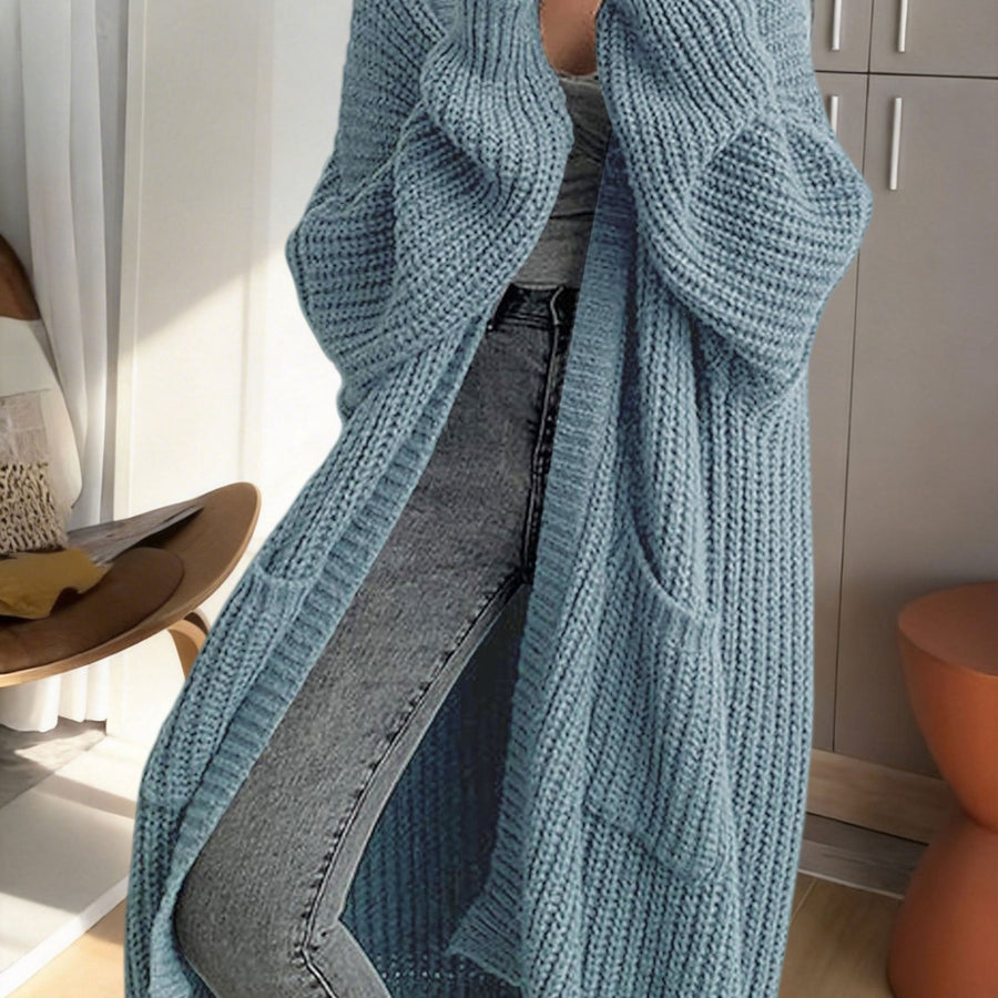 Women's Oversized Longline Knit Cardigan