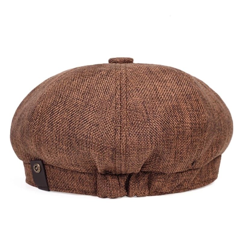 Gubbkeps med skärm, retrodesign i vävt tyg