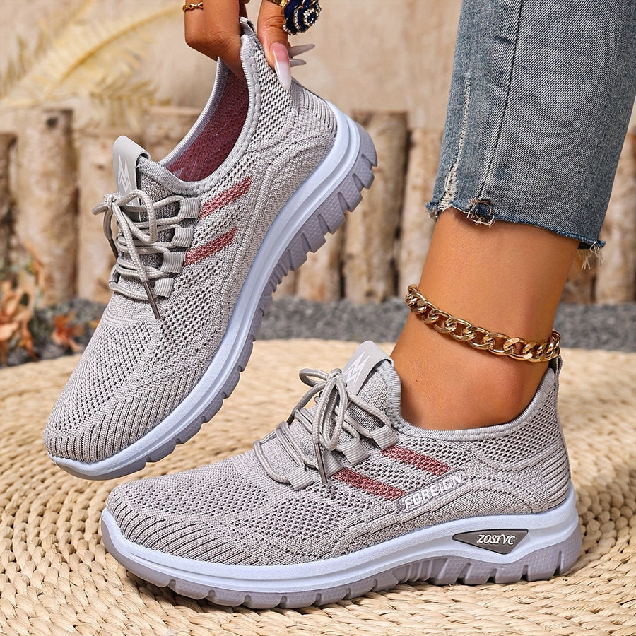 Dam Sneakers Sportiga Låga Löparskor Vardagsstil