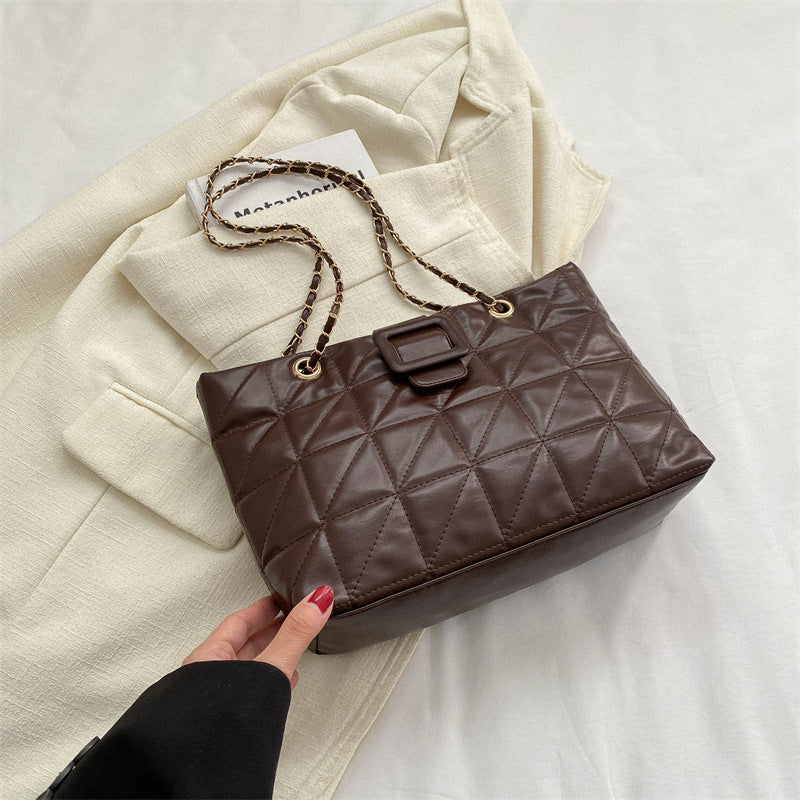 Victoria – Trendig Chict Chanel-stil Rombformad Kedjeväska