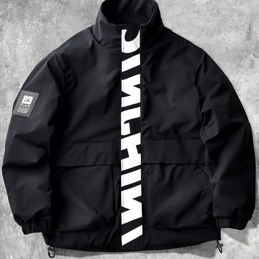 Unisex puffjacka med ståkrage och reflekterande detalj, flera färger