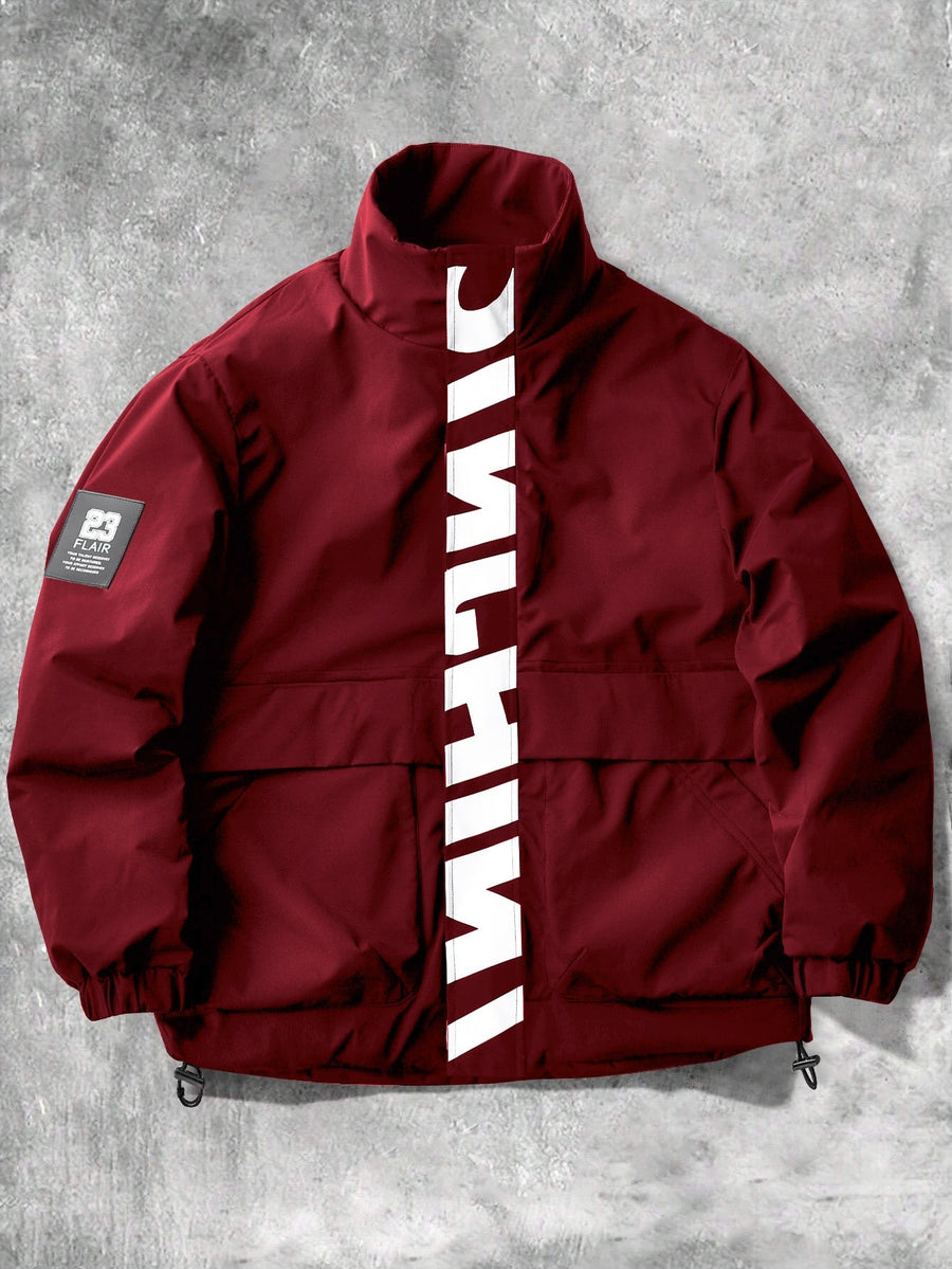 Unisex puffjacka med ståkrage och reflekterande detalj, flera färger