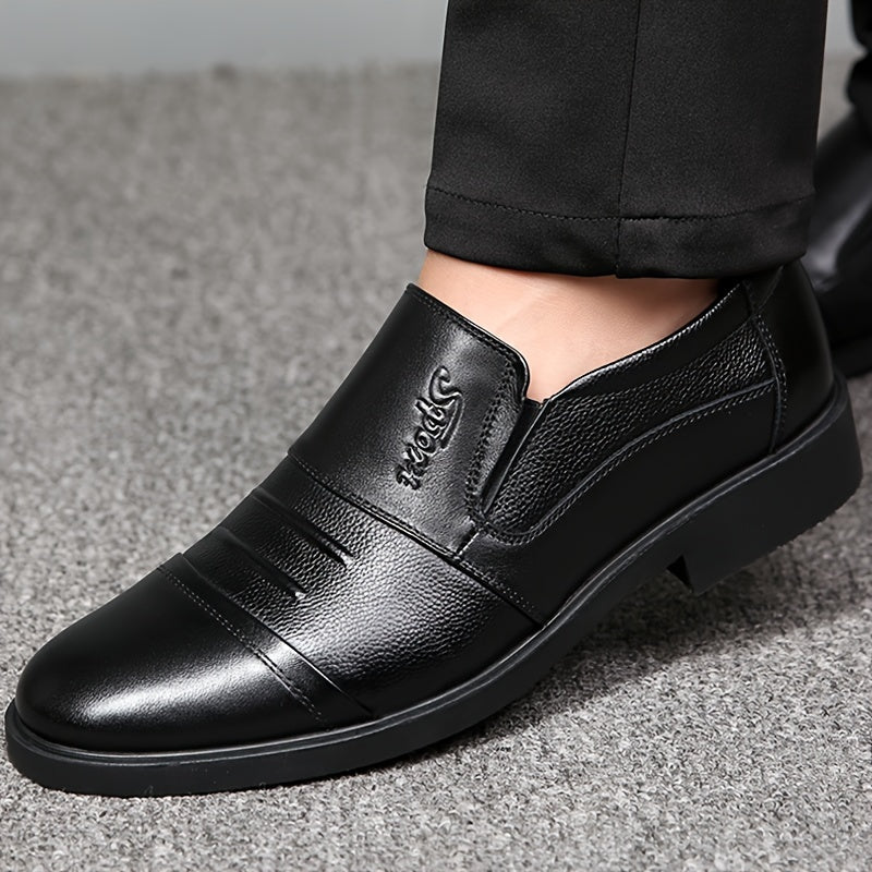 Herrloafers fodrade svarta bruna slip-on skor för män med mjukt foder