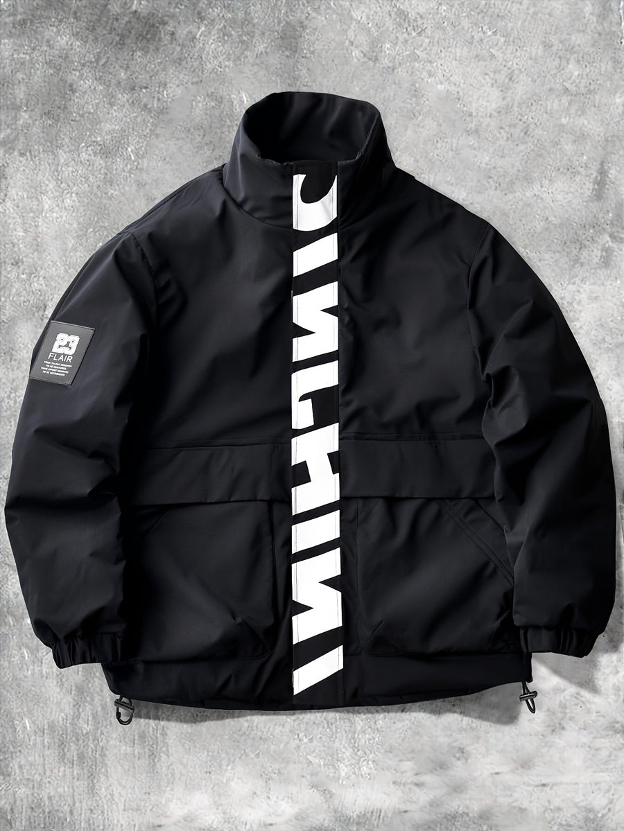 Unisex puffjacka med ståkrage och reflekterande detalj, flera färger