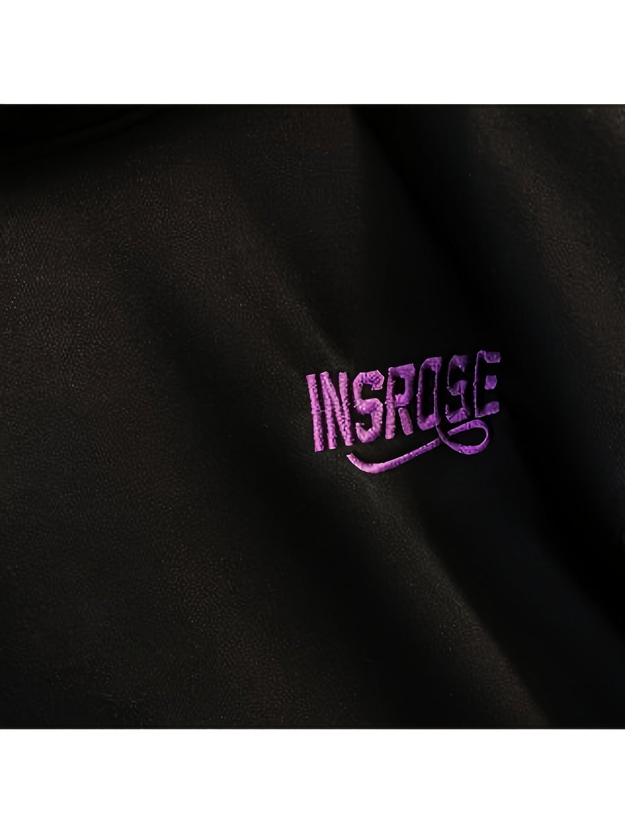 Hoodie med stor text på huva, unisex