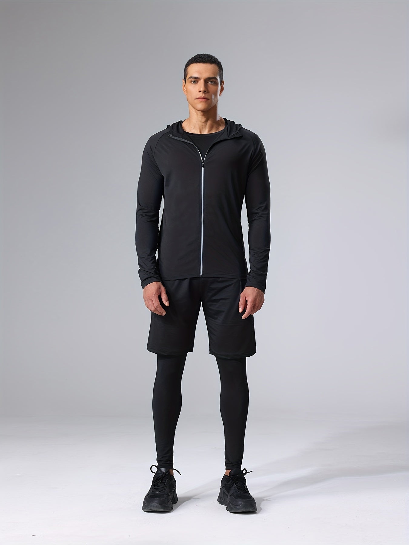 Herr Sportklädesset – Komplett 5-delars Träningsoutfit för Gym & Löpning