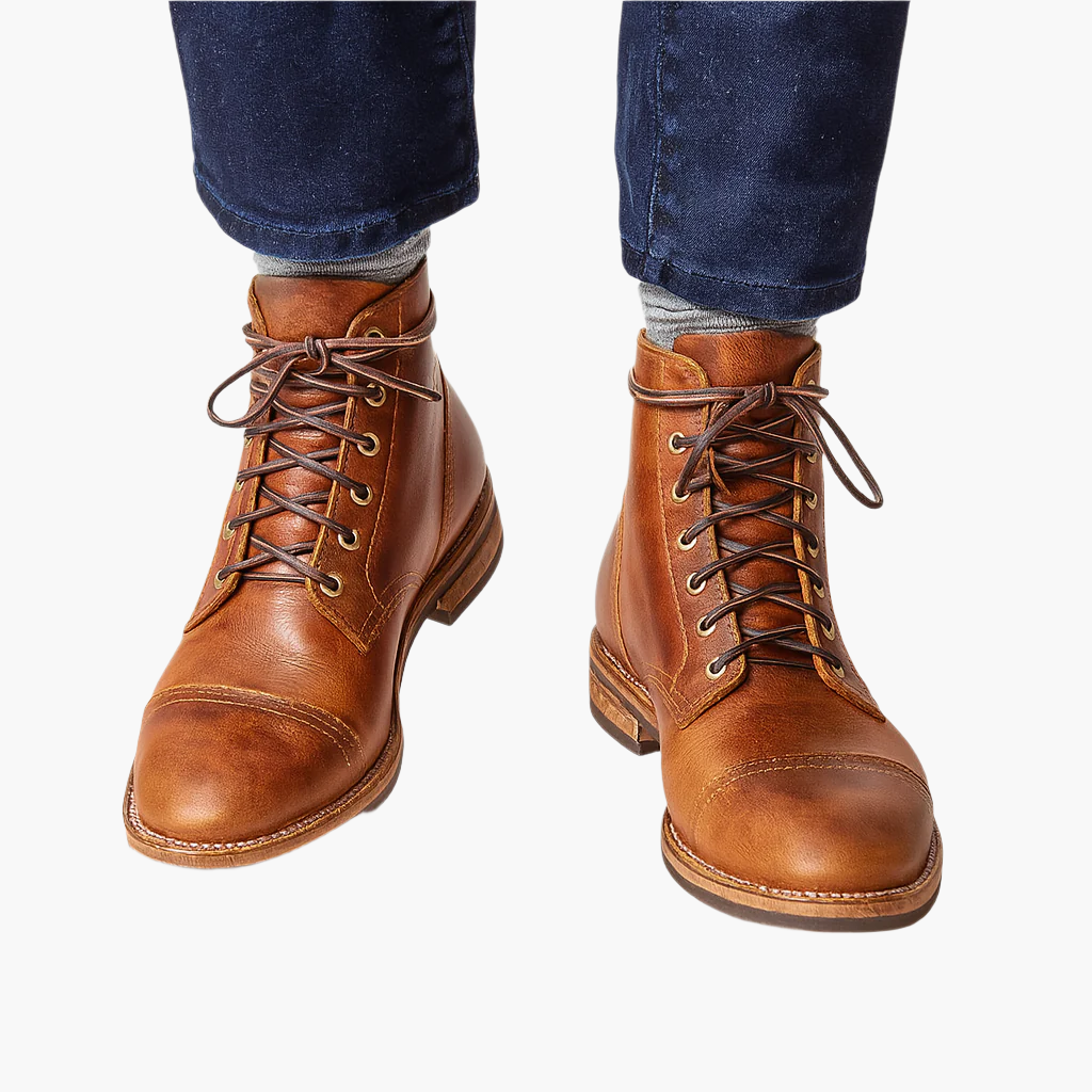 Herrkängor i konstläder – Klassisks boots för stil och komfort