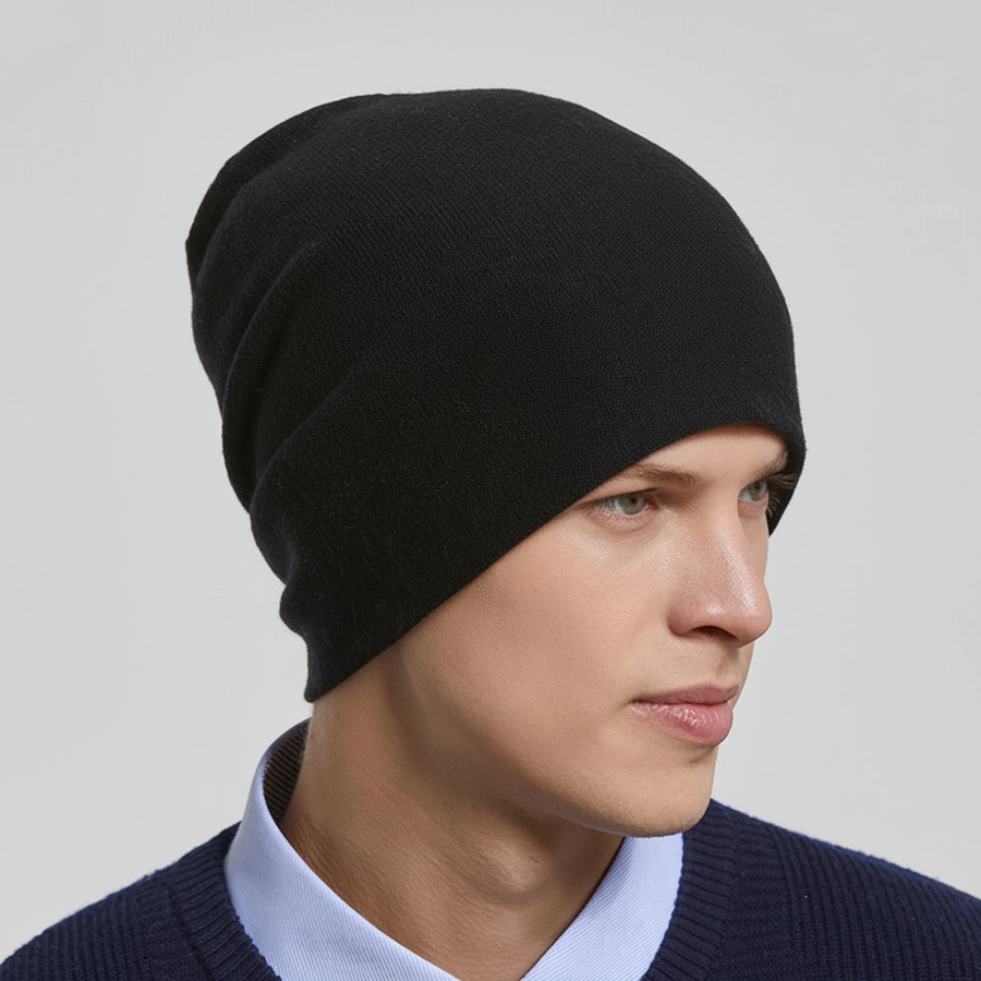 Unisex Beanie Mössa, Varm Slouchy Mössa i Mjukt Material