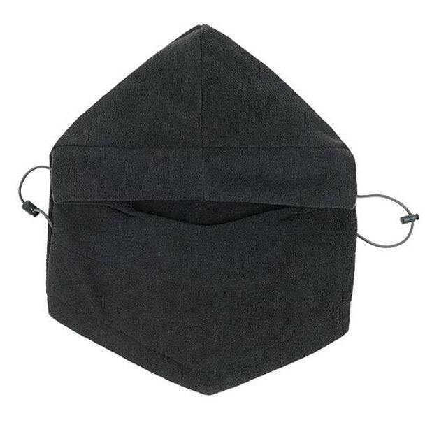 Vinterbalaclava Fleece Fleecefodrad Justerbar Grå Svart Unisex