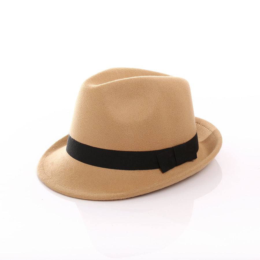Unisex Fedora hatt i filtmaterial med band