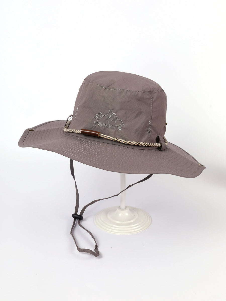 Unisex Outdoorhatt med Brett Brätte och Hakrem, Fiskehatt Solhatt
