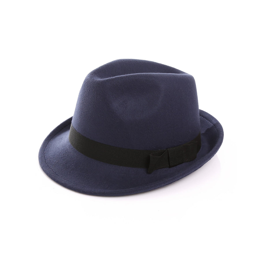 Unisex Fedora hatt i filtmaterial med band
