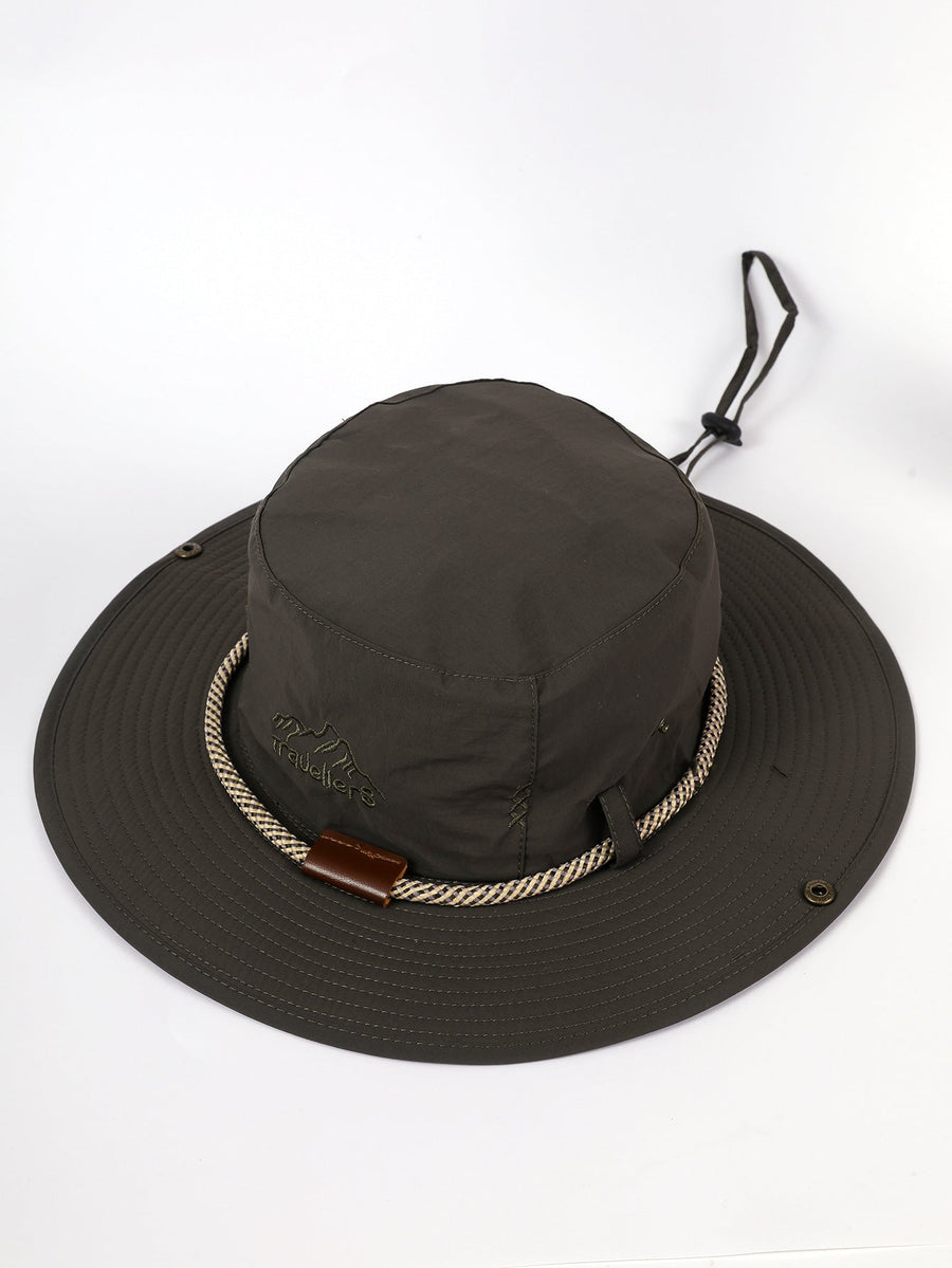 Unisex Outdoorhatt med Brett Brätte och Hakrem, Fiskehatt Solhatt