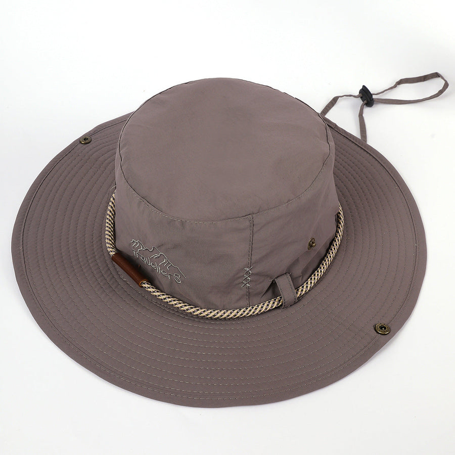 Unisex Outdoorhatt med Brett Brätte och Hakrem, Fiskehatt Solhatt