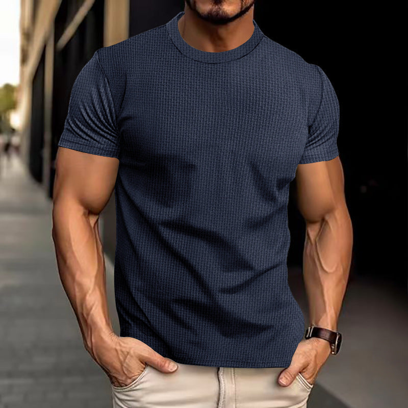 Herr T-shirt i avslappnad sportstil – Perfekt för träning och vardag