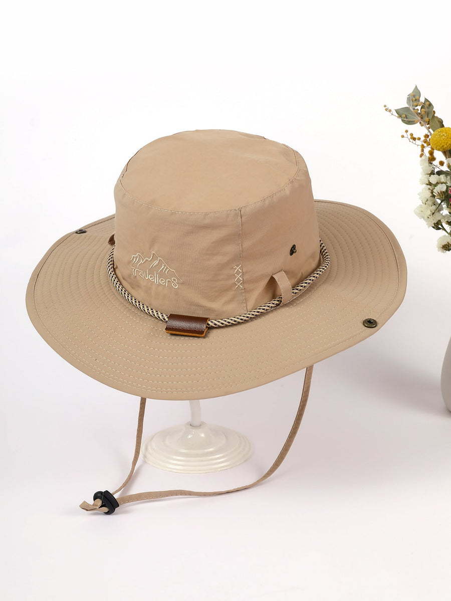 Unisex Outdoorhatt med Brett Brätte och Hakrem, Fiskehatt Solhatt