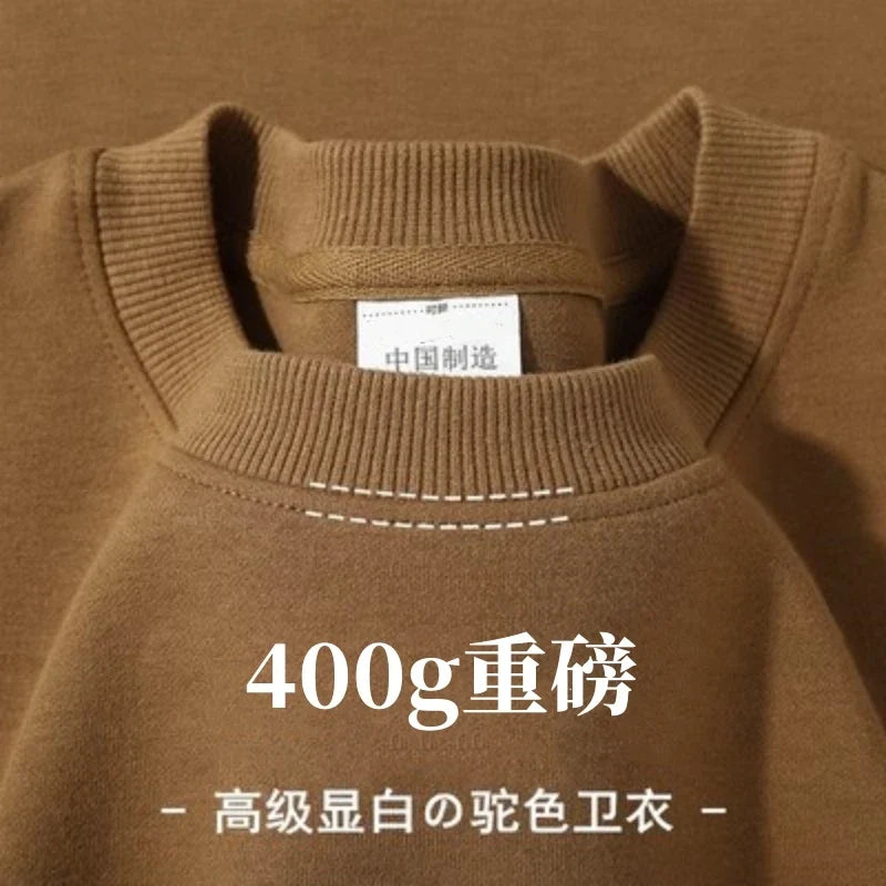 Unisex sweatshirt med rundhals och mjuk insida, långärmad tröja