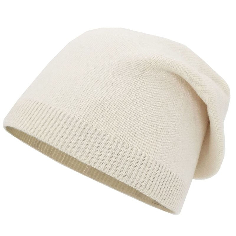 Unisex Ribbstickad Mössa med Uppvikt Kant i Mjukt Material