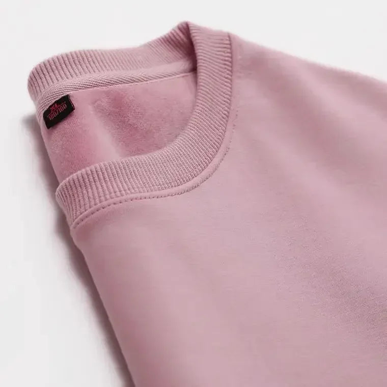 Unisex sweatshirt med rundhals och mjuk insida