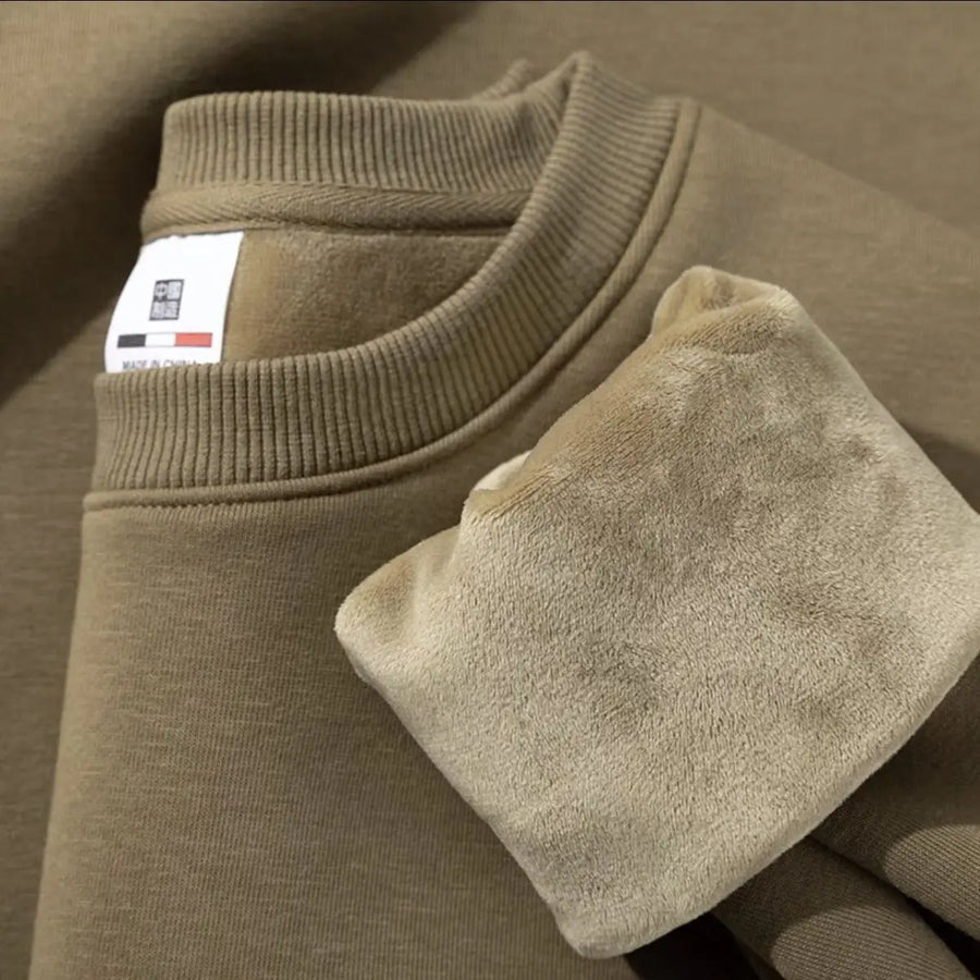 Unisex Tröja med Rund Hals och Fodrad Insida