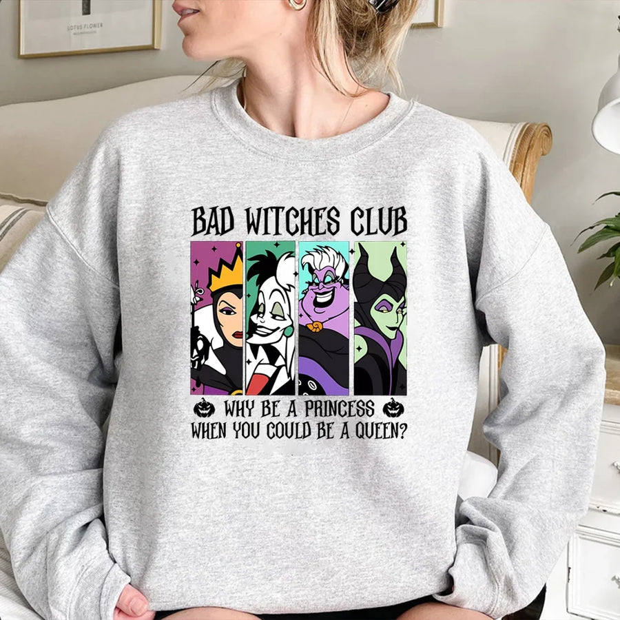 Tröja med "Bad Witches Club" tryck för damer