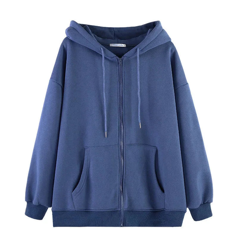 Unisex Luvtröja med Dragkedja – Oversize Modell
