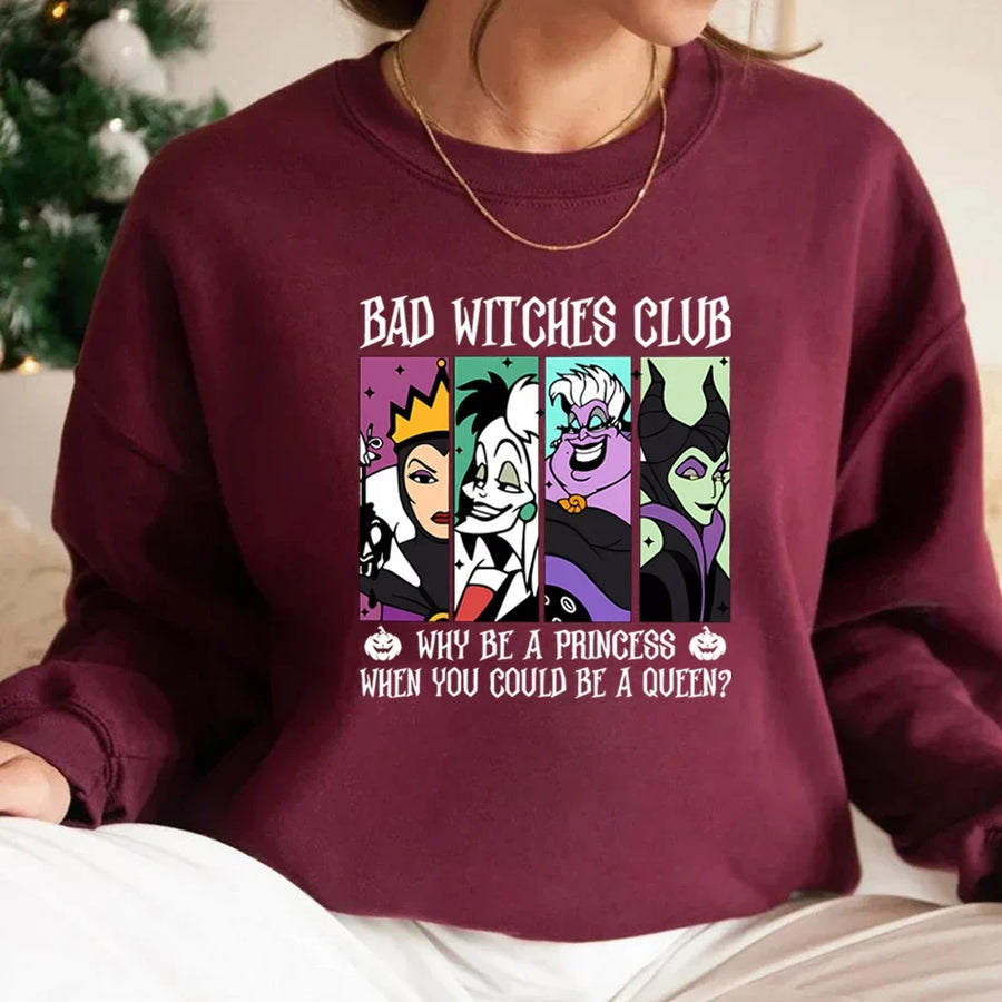 Tröja med "Bad Witches Club" tryck för damer