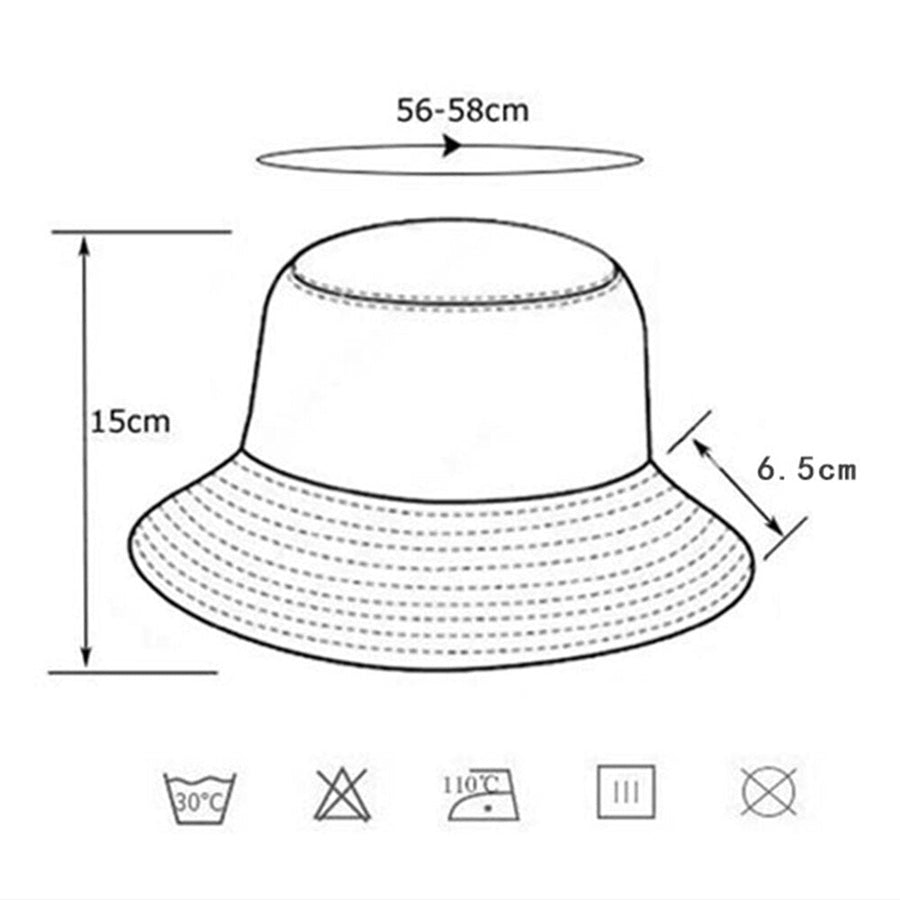 Fuskpäls Bucket Hat med Tvåfärgad Design
