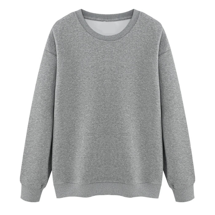 Unisex sweatshirt med rundhals och mjuk insida, långärmad tröja