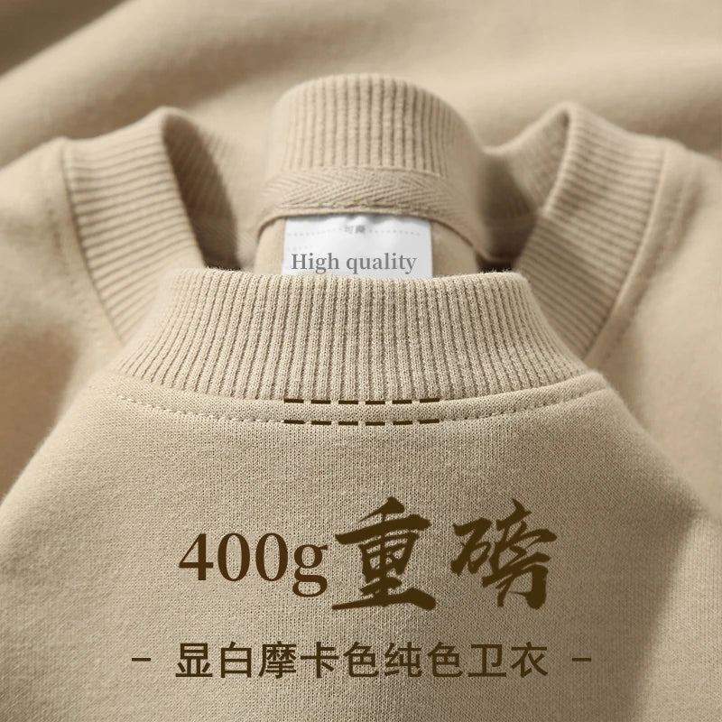 Unisex sweatshirt med rundhals och mjuk insida, långärmad tröja