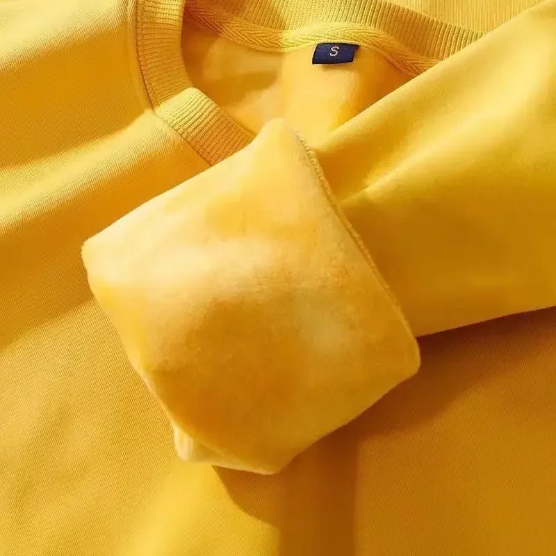 Unisex sweatshirt med rundhals och mjuk insida