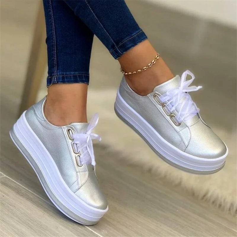 Somriga platå sneakers dam – trendiga och luftiga skor för soliga dagar